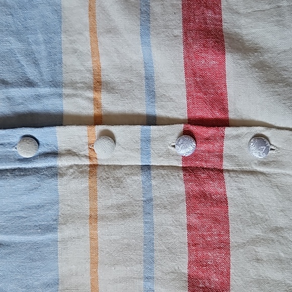 Gal Meets Glam linen striped strappy sundress size 8 - Picture 4 of 15